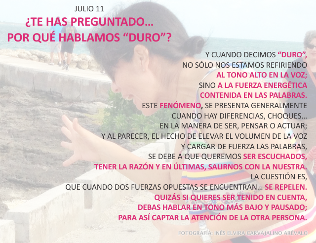 ¿Te has preguntado... por qué hablamos duro?